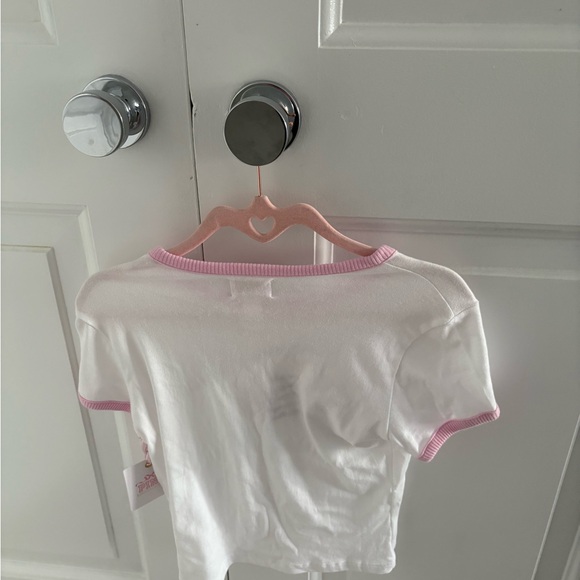 Pink Victoria’s Secret x love shack fancy size xs shirt ! Need gone asap paid 35 - Picture 3 of 4